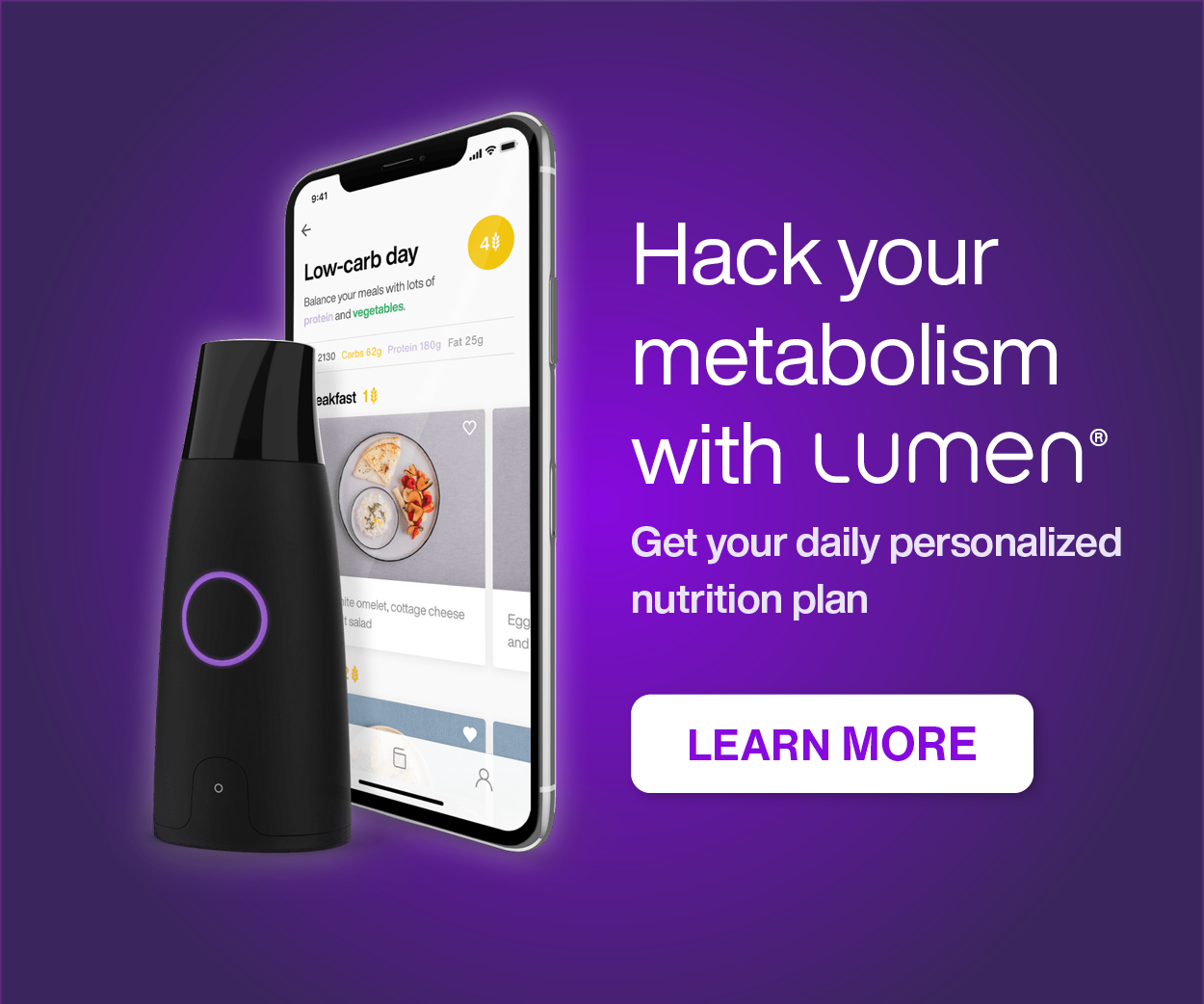 Lumen ad - hack your metabolism